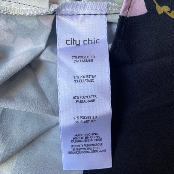 ⛔Sold⛔City Chic Printed Zip Front Tunic Dress XS AU14 - Picture 9 of 11